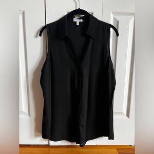 Express Black Sleeveless Portofino Blouse - original fit